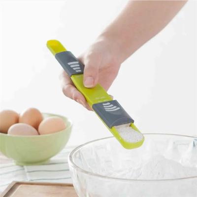 Measure Cup Double End Eight Stalls Adjustable Scale Measuring Spoons Metering Spoon Baking Tool Sugar Milk Kitchen Accessories