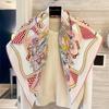 NINA SOLOR Floral Twill Mulberry Silk Scarf