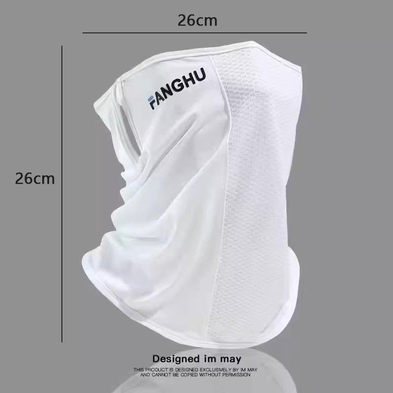 

Солнцезащитная маска для лица из ледяного шелка для велоспорта: Защитный бафф для шеи от УФ-излучения для мужчин