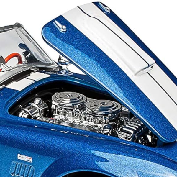 WELLY 1/24 Ford 1965 Shelby Cobra 427 SC Blue / Diecast Miniature Car Finished Model 24002W BL