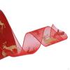 Weihnachtsband 1 Zoll breit 22 Yards Elch bedruckt dekorativ durchsichtig Chiffon für Winter