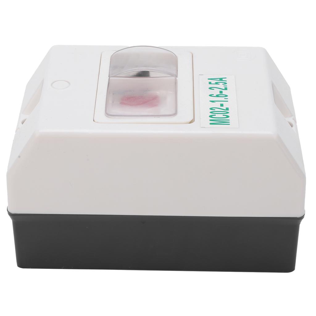 Motor Protection Switch Circuit Breaker MC02?1.6?2.5A 5060Hz ABS Waterproof 220V380V