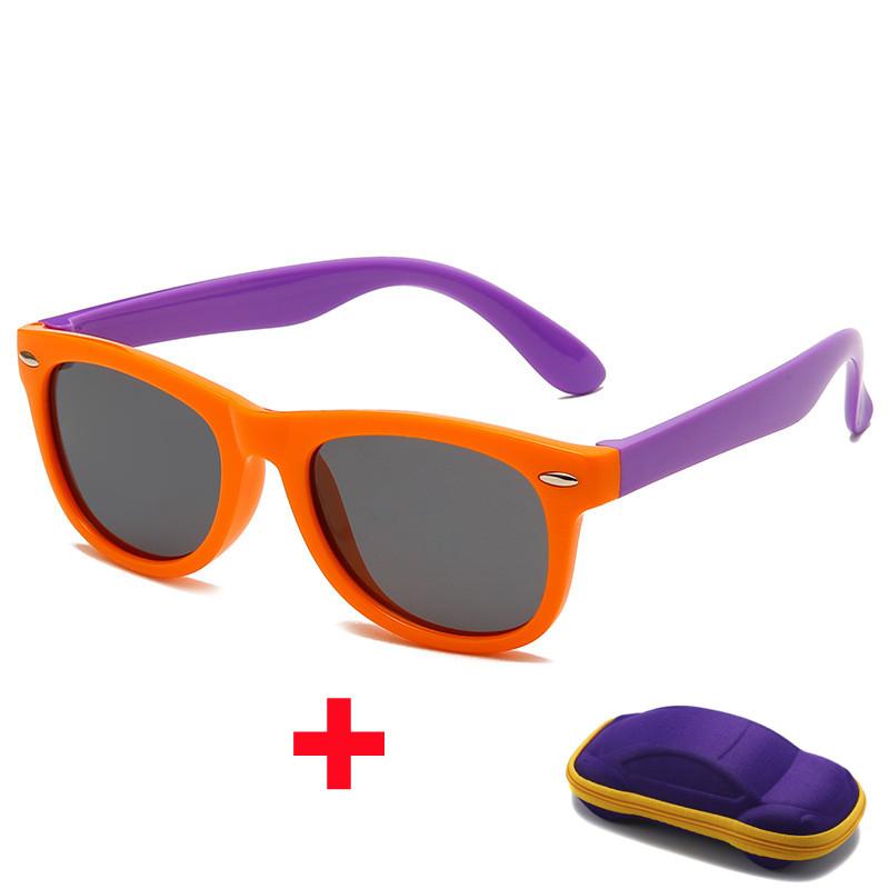Children'S Silicone Sunglasses With Glasses Box Boys Girls Outdoor Goggles Sun Glasses Ac Lens Eyeglasses Baby Uv400 Eyewear