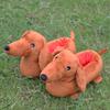 Adorable Dachshund Plush Slippers Cozy Cartoon Design For Comfortable Home Use