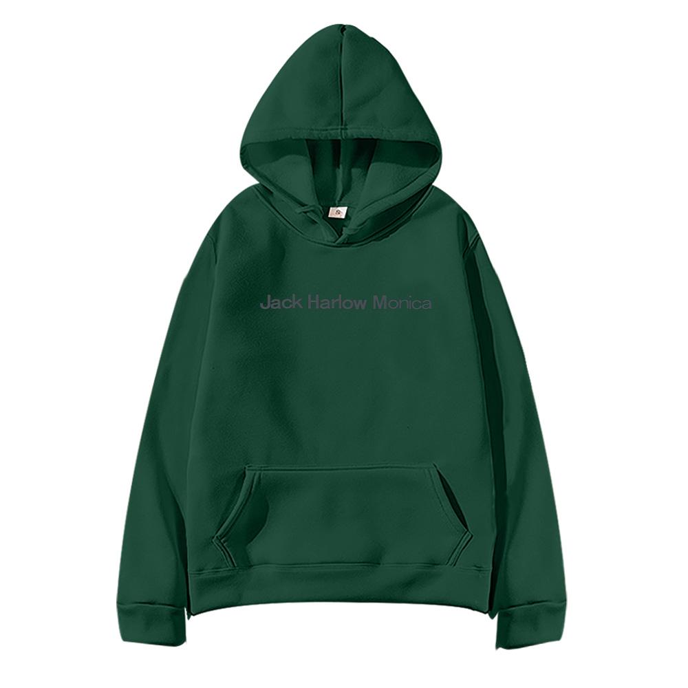 Jack Harlow Monica Logo Pullover Hoodie Damen Herren Lässig High Street Sweatshirts Herbst Winter Langarm Kleidung Oversized Op