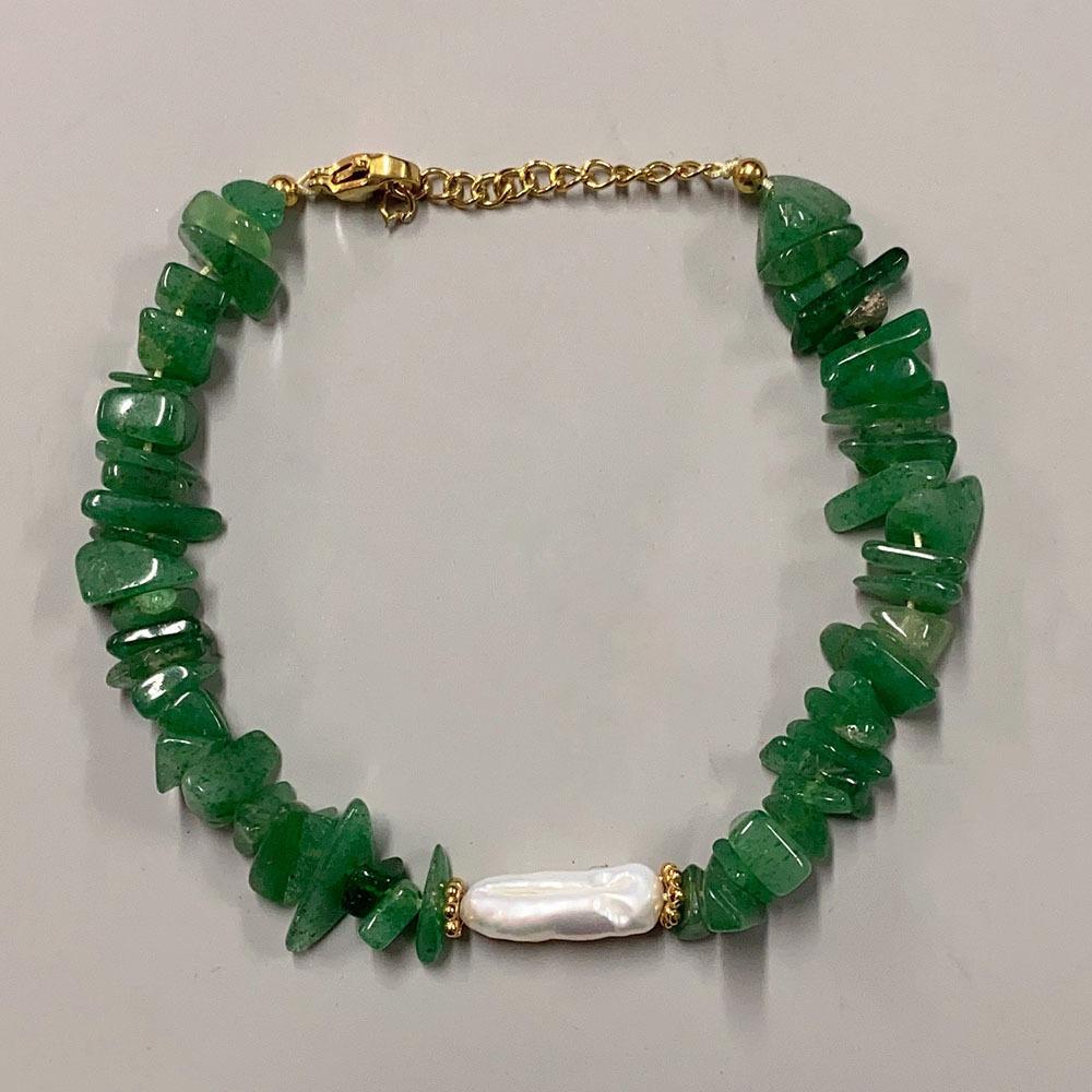 Feeling Spar Mix and Match Armband Natur Süßwasserperlen Armband Reisetrend Matching