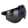 Universal Motorcycle Retro Pilot-Style Standard 3 Snap-Button Visor Flip Up Down Open Face Helmet Wind Shield Durable
