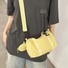 Cylinder Bag, Nyl Fabric, Large Capacity, Versatile Single Shoulder Crossbody Bag, Simple Hand-Held Commuting Pillow Bag