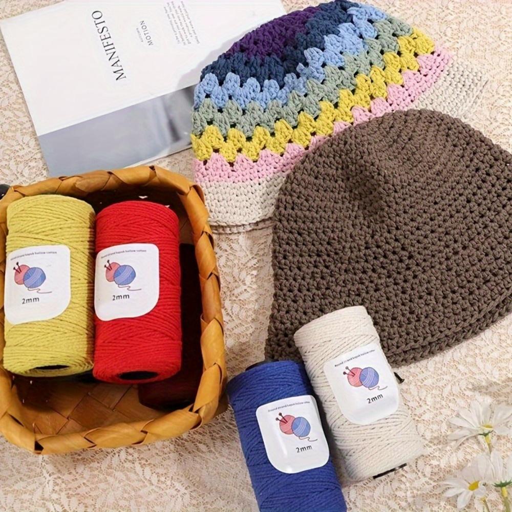 2pcs Multicolor Cotton Blend Yarn Versatile for Knitting & Crochet Variegated Ombre Marled Thick-Thin Styles Perfect for Sweaters Scarves Hats