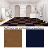 30cmX30cm Self-adhesive Anti Slip Splicing Block Floor Mute Rug Bedroom Mat Carpet Water Absorption Kitchen Living Room Home