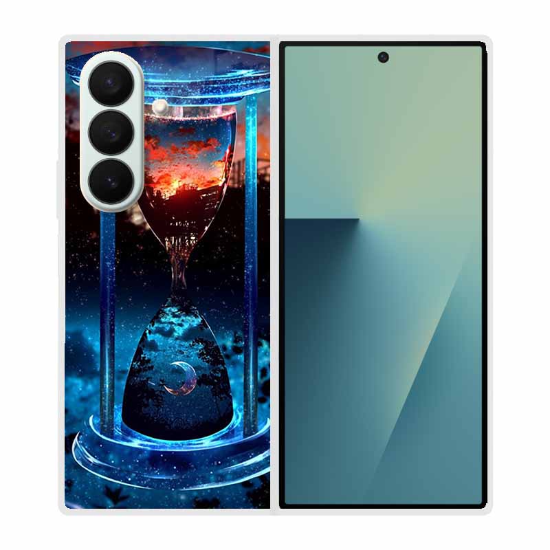 Coque For SAMSUNG Fold 7 5G Cases Animal Marble Clear Hard Phone Funda for Galaxy Z Fold7 5G Back Cover Zfold7 Transparent Shell