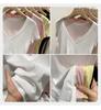 Korean Style High-End Women's V-Neck Short Sleeve T-Shirt - Summer 2026 Bestseller