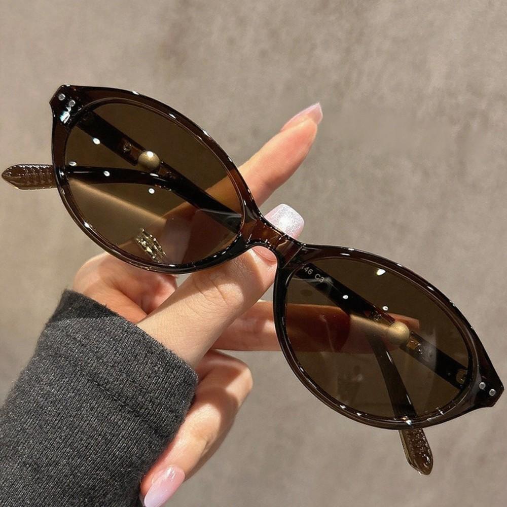 New Small Oval Sunglasses Men Women Vintage Fashion Brand Designer Glasses Sun Shades Driving Eyewear Eil Homme