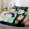 Custom Name Kpop Demon Hunters Theme Printed Blanket Perfect For Couch Bed Travel Outdoor Use Machine Washable Cozy Durable