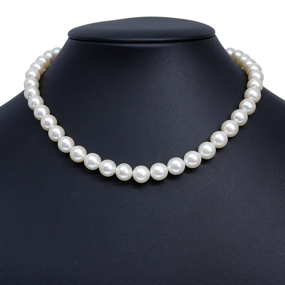 Pearl Necklace Pearl/Silver 45g Women Used