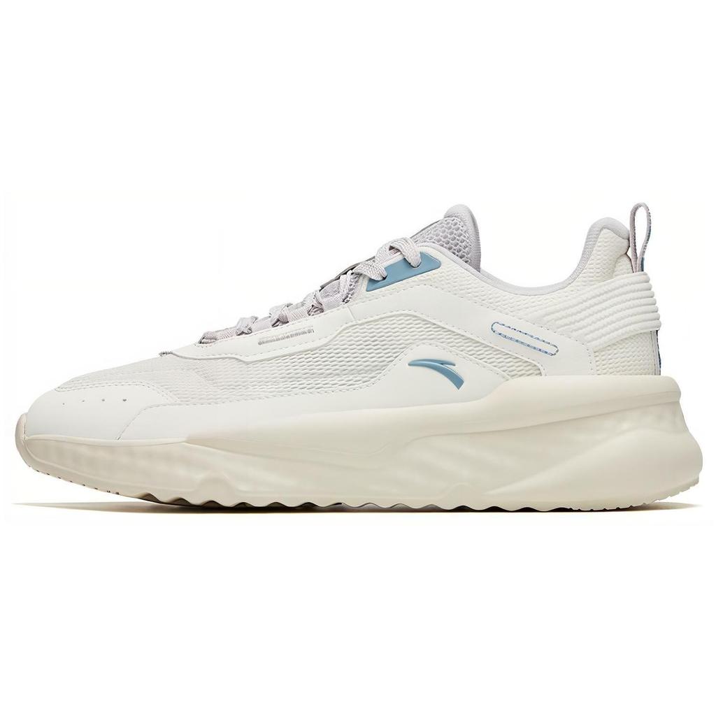 Anta Unruly Series Cushioning Slip Resistant Abrasion Resistant Low top Sports Casual Shoes Men's White Gray 912328823-1