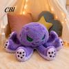 Soft Decorative Pillow Devil Octopus Plush Toy, Stuffed Dark Doll Decor, Hugging Toy Eight Tentacle Sea Animal Pillow, Gift for Halloween Christmas