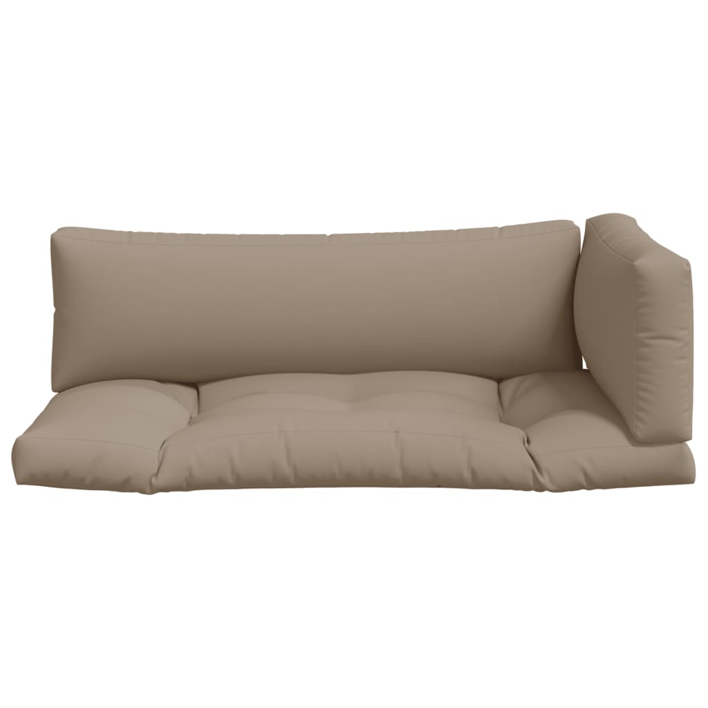 3 Piece Pallet Cushion Set Taupe Fabric