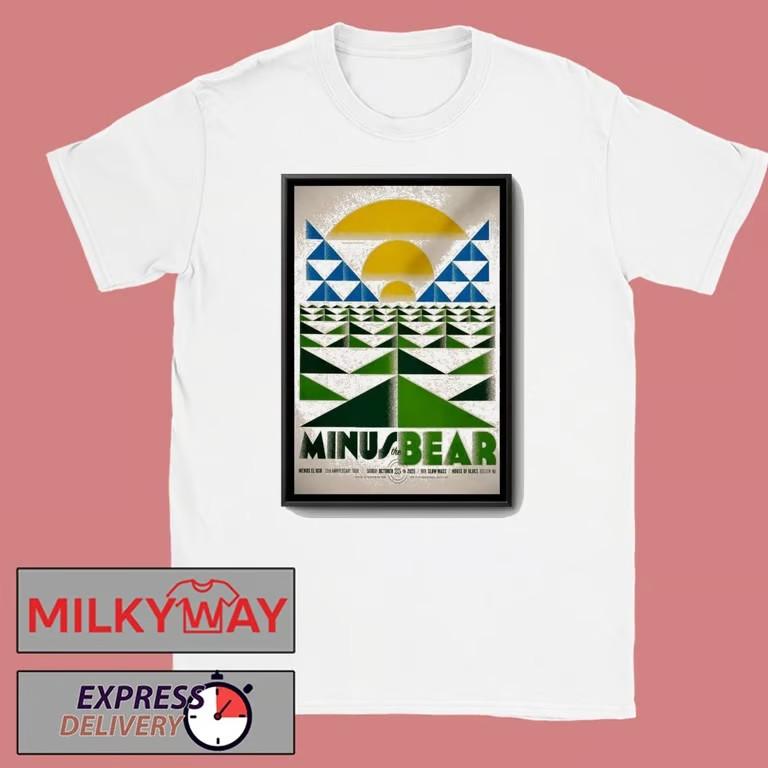 Minus The Bear Oct 25 2025 House Of Blues Poster T-Shirt Unisex T-Shirt XL