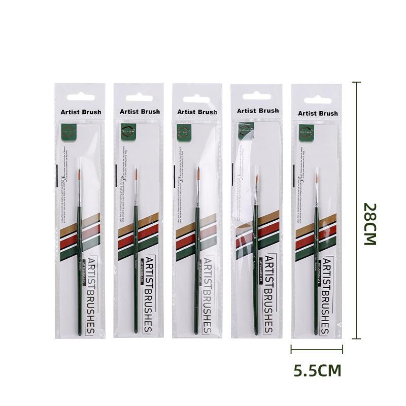 Set 5 Buc. Stilou cu Linie de Cârlig Nailon Ultra-fin Desenat de Mână Margine DIY Pictură Digitală în Ulei Acrilic Acuarelă Stilou Pensulă de Pictură cu Vârf