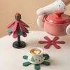 Baum-Topfuntersetzer für heiße Speisen, Silikon-Weihnachtsbaum-Untersetzer-Set für heiße Töpfe und Pfannen, Schüsseln, Teller, Outdoor-Geschirr