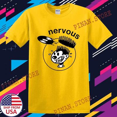 Nervous Records Mens Daisy Yellow Size S-5XL
