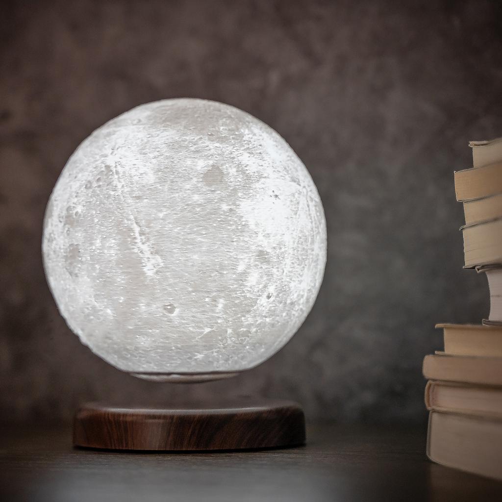 Compre Levitando Lua Lâmpada Luz Noturna Flutuante e Girando Luar Levitação  Magnética 16 Cores LED barato — frete grátis, avaliações reais com fotos —  Joom