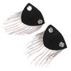 2 Straps Rivet Studs Tassel For Woman Man Jacket