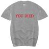 cotton tshirt men summer tees Dark Souls Tshirt You Died MENS Bloodborne Dark Souls 3 Demons Souls fashion brand teeshirt