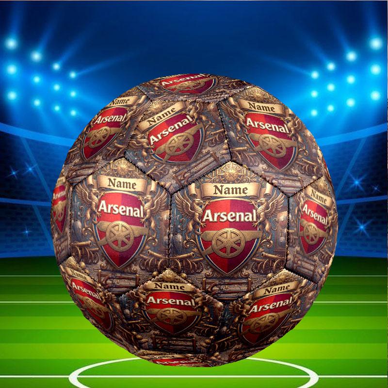 Custom Name Personalized Arsenal F.C Print Size 5 Soccer Ball Training & Match Football, for Team, Kicking, Gift for Football Enthusiasts