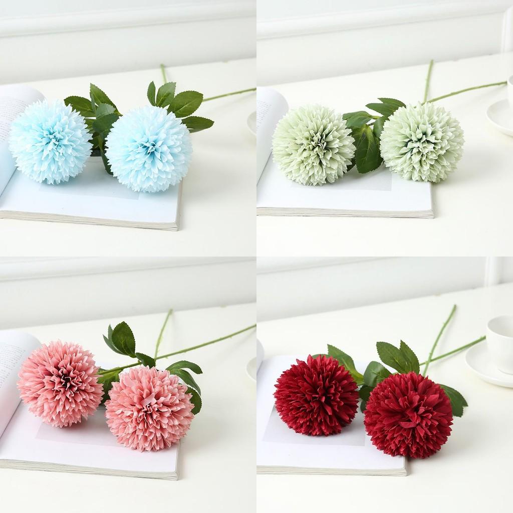 Floral Fake Ball Chrysanthemum Silk Flower For Party Decor And Props Photography