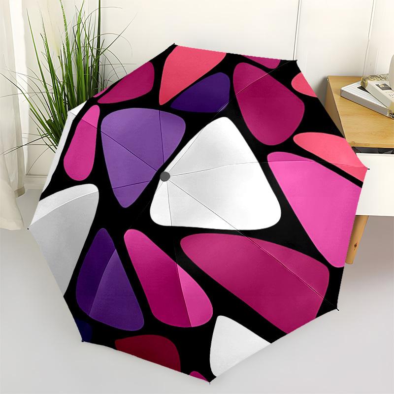 

1pc Abstract Pattern Open/Close Folding Umbrella - Raining Gear for Travel Umbrella, All- Portable Umbrella for & Men 8-Rib yy251229060