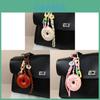 Miu Sweet Style Pu Leather Donut Bag Charm Keychain For Fashion Accessories