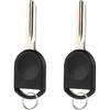 Replacement 80 Bit Transponder Ignition Car Key, Set of 2