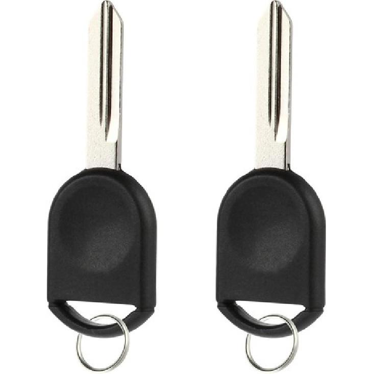 Replacement 80 Bit Transponder Ignition Car Key, Set of 2