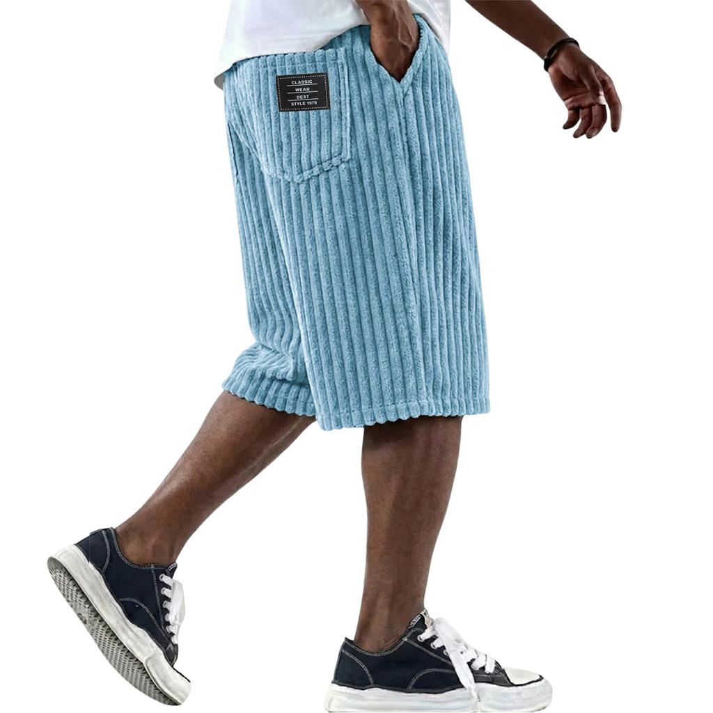 Pantaloncini da Spiaggia Estivi da Uomo Larghi a Gamba Dritta Pantaloncini Comodi