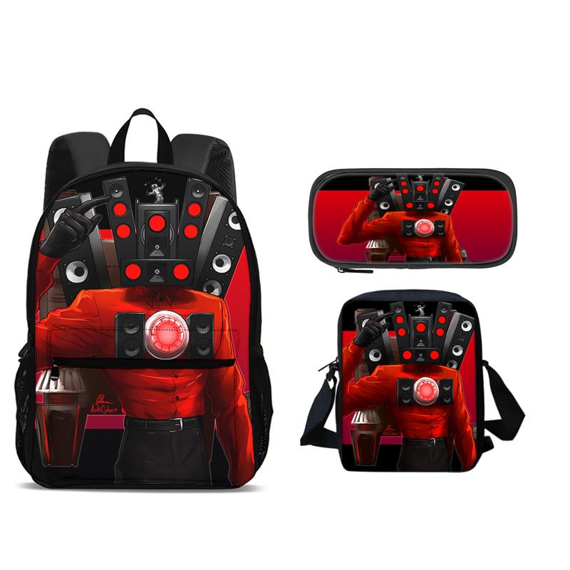 Skibidi Toilet Backpack Pen Bag Shoulder