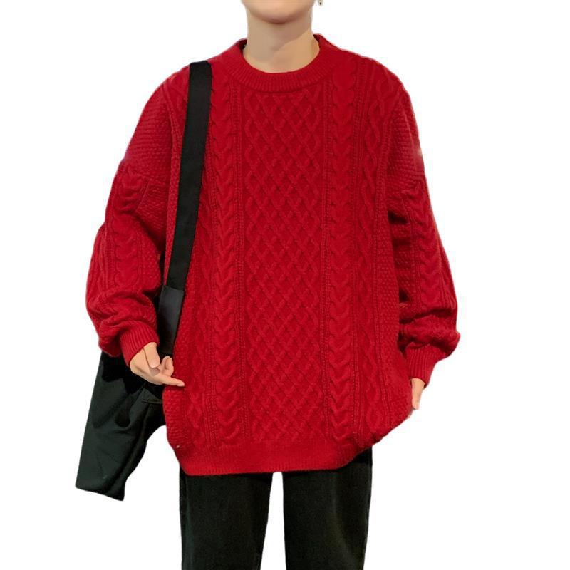 Hot Sale, Popular, New Casual Crew Neck Sweater In Autumn and Winter, Bottom Knitted Sweater, Large Size Loose Sweater.