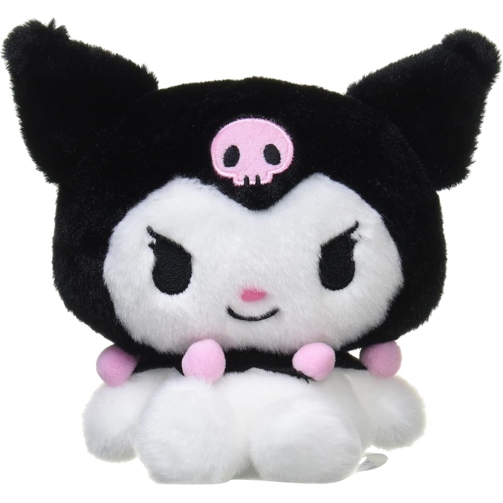 Nakajima Corporation Sanrio Fuwakuta Plush Toy Kuromi 152558-20 Soft Cuddly Doll