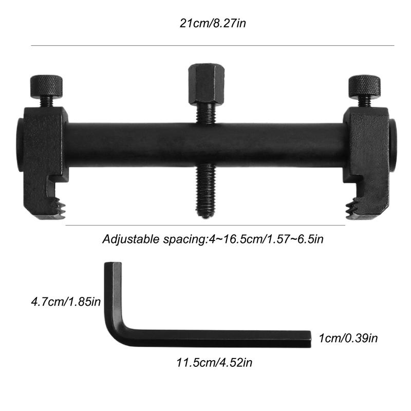 Einstellbares Kurbelwellen-Riemenscheiben-Entfernungswerkzeug Tragbares Motor-Riemenscheiben-Abzieherwerkzeug Auto-Entfernungswerkzeug für Kurbelwellen-Riemen Motor