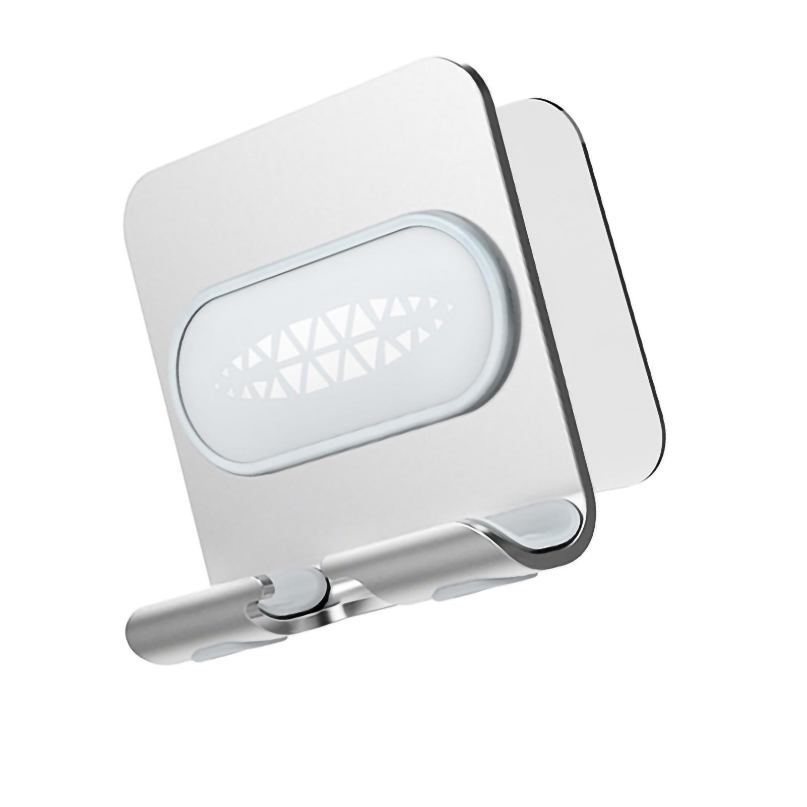 

Металлические настенные держатели для телефонов Регулируемый без сверления Держатель для телефона в ванную для мобильных телефонов, планшетов и мелких предметов B10