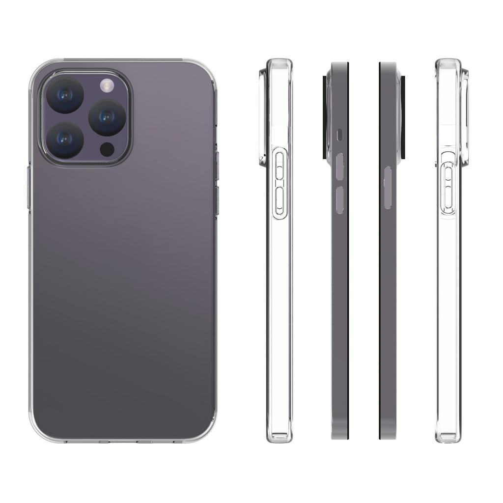 For iPhone 15 Pro Max Watermark-Free TPU Cell Phone Case Glossy Drop Resistant Mobile Phone Cover Shell