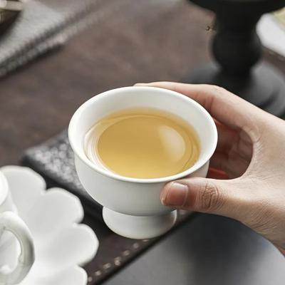 Japanese Ceramic Goblet Kung Fu Small Tea Cup Simple Master Cup Single Cup Personal Cup Tea Cup Chinese Cup Teacup Tea Bowl