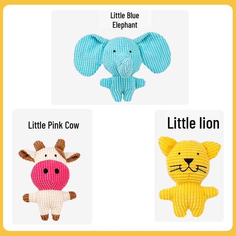 Boredom-Relief Plush Dog Toy: Sound-Making, Teething-Resistant, for Puppies & Large Dogs