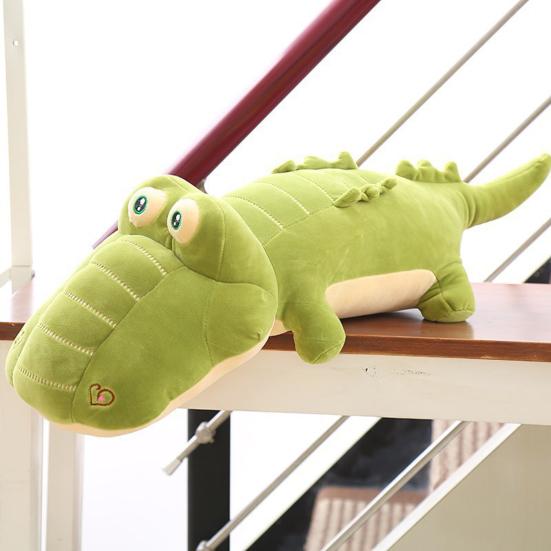 Cute Crocodile Plush Toy Huggable Crocodile Stuffed Animal Sofa Cushion Nap Pillow for Valentine's Day & Birthday Gift Soft Cuddle Buddy for Couch