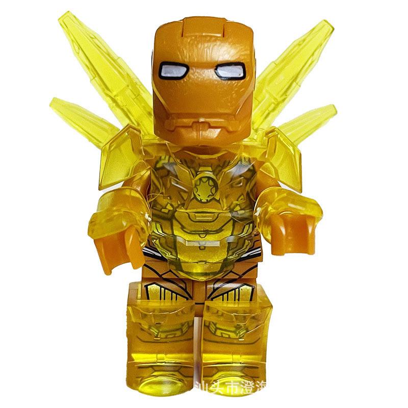 Ninja Warrior Superhero Doll With Weapon Single Building Block Assembly Toy