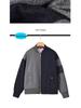 BROWIN2025 Autumn/Winter Colorblock Wool Blend Stand Collar Jacket