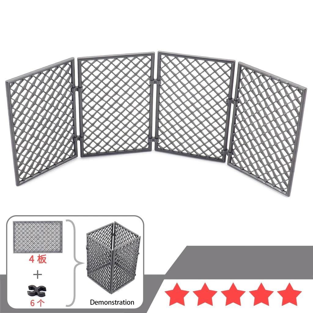 MOC 10PCS 1636 Unique Double Side Compact Clips Building Blocks Kit Fixed Clamp Board Bricks Particle DO-IT-