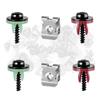 50 Pcs Engine Splash Shield Screws Bolts U-nuts Kit For Ford C-Max Focus Mondeo