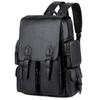 Men's Fashion Large Capacity PU Leather Backpack